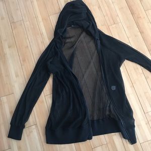 Black LF shear sparkly jacket